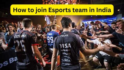 how to join esports in india.